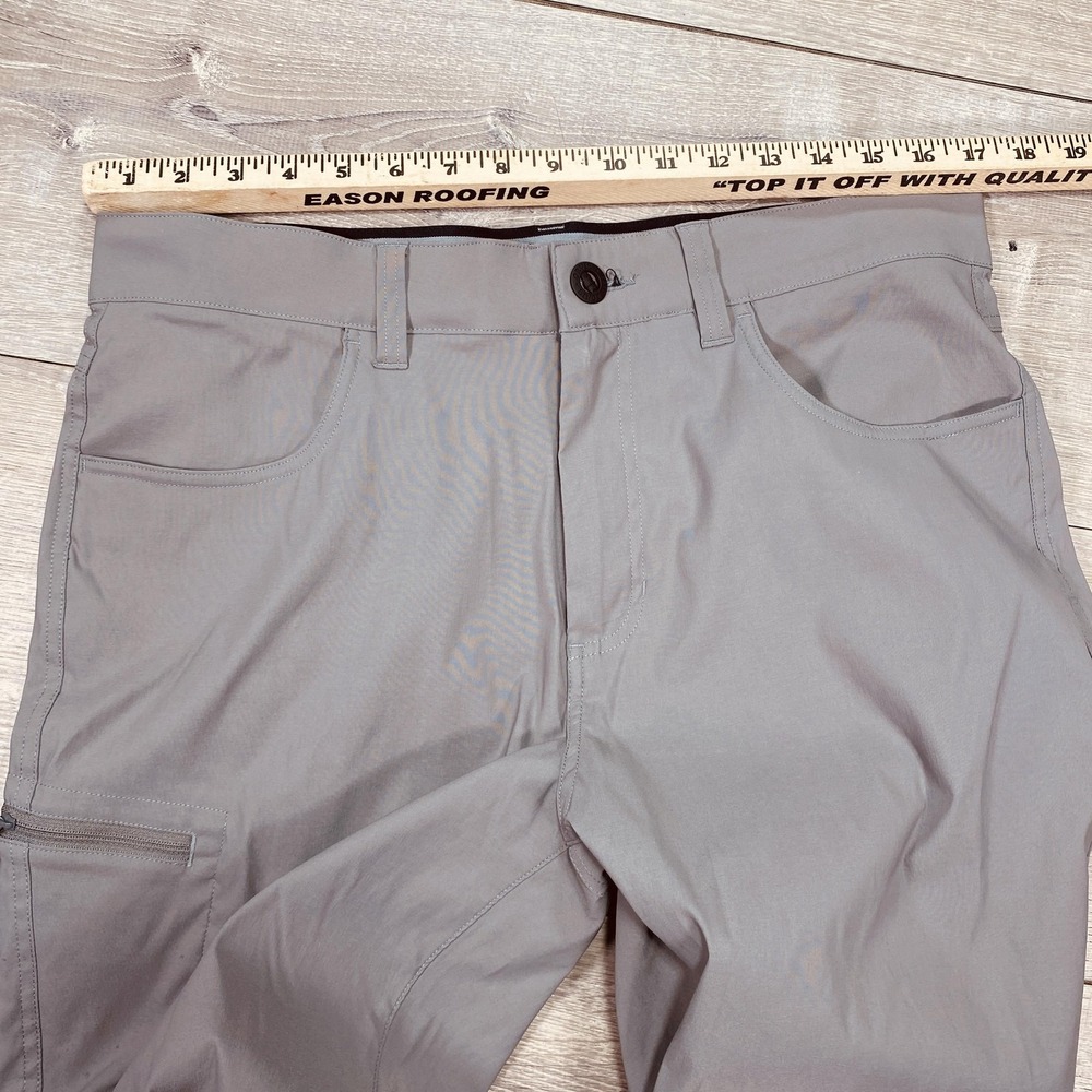 Orvis Pants Mens 34x29 Gray Hiking Water Repellent‎ Stretch Zip Media Pocket - Picture 10 of 13
